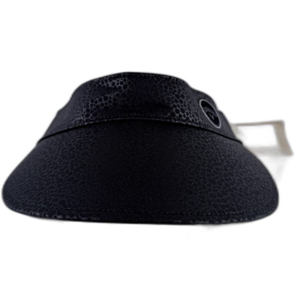 Callaway Women's "See The Break" Golf Visor Black Metallic Textured Pebbled NWT